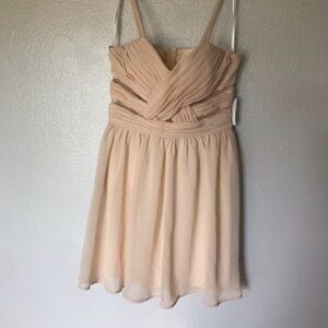 Charlotte Russe Champagne Formal Dress Chiffon
